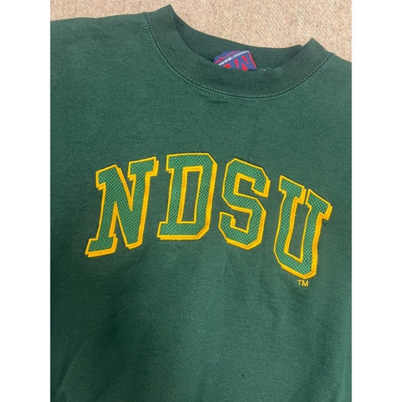 Vintage North Dakota State University Sweatshirt Mens XL Green 1990s - Picture 3 of 11
